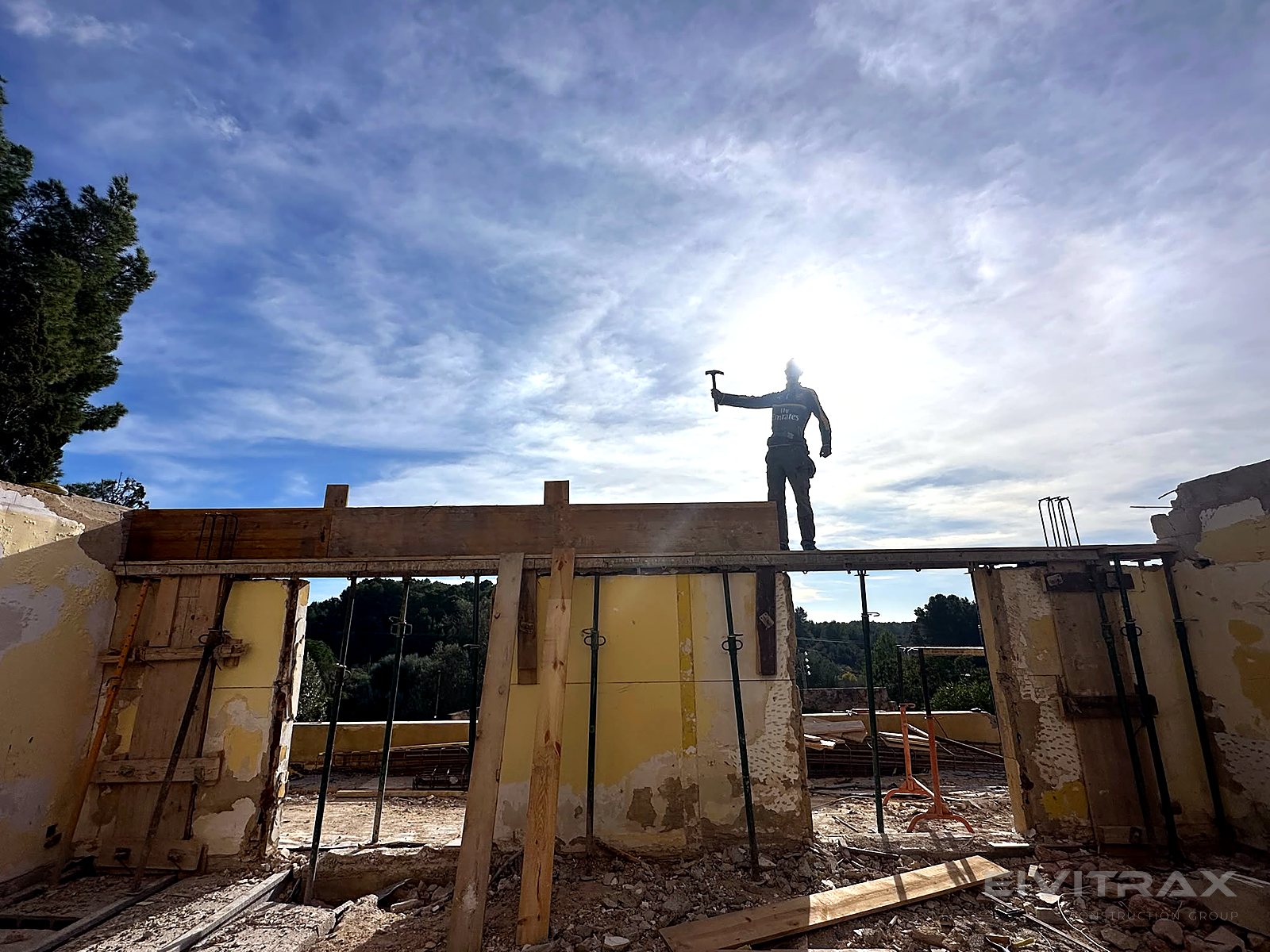Estructura de hormigón — proyecto real de EIVITRAX
